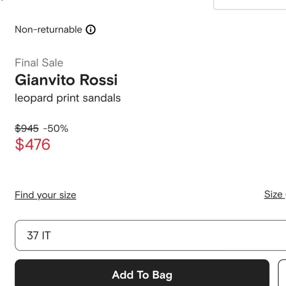 Gianvito Rossi Leopard Print Wedge Sandals Size IT 37/US 7